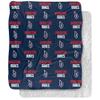 Duquesne University Dukes Logo Pattern Silky Touch Sherpa Back Super Soft Throw Blanket,Logo Pattern view 1