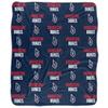 Duquesne University Dukes Logo Pattern Silky Touch Sherpa Back Super Soft Throw Blanket,Logo Pattern view 2