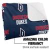 Duquesne University Dukes Logo Pattern Silky Touch Sherpa Back Super Soft Throw Blanket,Logo Pattern view 3