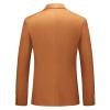 Maiyifu-GJ Men's Slim Fit Double Breasted Jacket Slim Fit Business Daily Prom Blazer Peak Lapel Groom Wedding Party Suit Coat (Caramel,Large) view 2