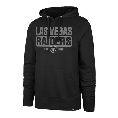 47 Men's Black Las Vegas Raiders Box Out Headline Pullover Hoodie