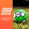 Nerf Proshot Kids Soccer Ball - Size 4 Indoor + Outdoor Youth Soccer Ball + Air Pump Set - Official Size 5 Soft Cover for Boys + Girls - Pump + Inflation Needle Included - Green/White view 2