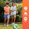 Nerf Proshot Kids Soccer Ball - Size 4 Indoor + Outdoor Youth Soccer Ball + Air Pump Set - Official Size 5 Soft Cover for Boys + Girls - Pump + Inflation Needle Included - Green/White view 4