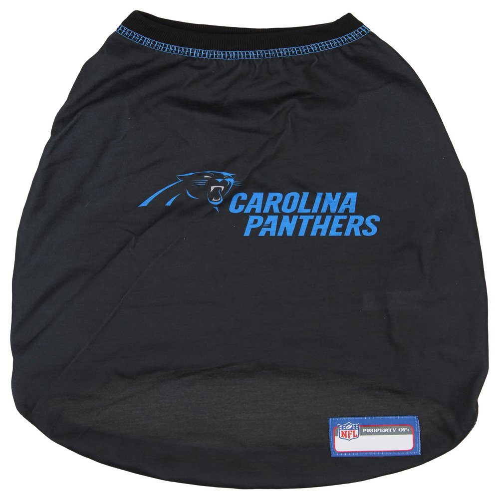 Zubaz NFL Team Pet T-Shirt for Dogs, Carolina Panthers, X-Small