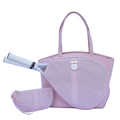 Court Couture Cassanova Perforated Pink Tennis Bag