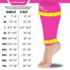 Mojo Compression Sleeve for Women and Men 20-30mmHg Plus Size - Footless Compression Socks for Edema, Swelling, Bariatric Surgery Recovery - Pink, 4X-Large - A604 view 3