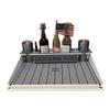 Docktail Bar Utility Boat Table - Pontoon Rail Mount | Boat Caddy Organizer, Portable Boat Table and Boat Bar, Pontoon Tables for Boats with Cup Holders, Boat Storage Accessories view 1