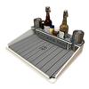 Docktail Bar Utility Boat Table - Pontoon Rail Mount | Boat Caddy Organizer, Portable Boat Table and Boat Bar, Pontoon Tables for Boats with Cup Holders, Boat Storage Accessories view 4