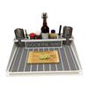 Docktail Bar Utility Boat Table - Pontoon Rail Mount | Boat Caddy Organizer, Portable Boat Table and Boat Bar, Pontoon Tables for Boats with Cup Holders, Boat Storage Accessories view 3