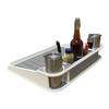 Docktail Bar Utility Boat Table - Pontoon Rail Mount | Boat Caddy Organizer, Portable Boat Table and Boat Bar, Pontoon Tables for Boats with Cup Holders, Boat Storage Accessories view 4