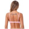 Alvivi Womens Sheer Floral Lace Underwired Bra Sexy Half Cup Unlined Brassiere Lingerie Underwear Pink Small view 3