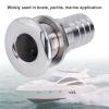 1in Boat Thru-Hull Fitting, Boat Water Drain Fitting, 316 Stainless Steel Corrosion Resistant Water Drainage Plug for Marine Boat Yacht view 2