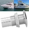 1in Boat Thru-Hull Fitting, Boat Water Drain Fitting, 316 Stainless Steel Corrosion Resistant Water Drainage Plug for Marine Boat Yacht view 3