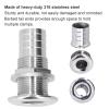 1in Boat Thru-Hull Fitting, Boat Water Drain Fitting, 316 Stainless Steel Corrosion Resistant Water Drainage Plug for Marine Boat Yacht view 4