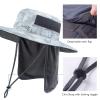 BASSDASH UPF 50+ Sun Fishing Hat Water Resistant with Detachable Neck Flap view 4