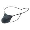JEsilunmaMY Men's Mini String Thong Low Rise Bulge Pouch G-String T-Back Breathable Jockstrap Bikini Underwear Under Panties (Grey,Medium) view 1