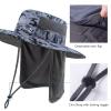 BASSDASH UPF 50+ Sun Fishing Hat Water Resistant with Detachable Neck Flap view 4