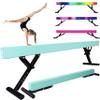 Seliyoo Adjustable Balance Beam Gymnastics Beam high and Low Floor Beam for Kids Home Training,Competition Gymnastic Equipment for All Skills with Weight Limit 500 LBS (Mint Greens, 7"-29") view 1