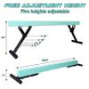 Seliyoo Adjustable Balance Beam Gymnastics Beam high and Low Floor Beam for Kids Home Training,Competition Gymnastic Equipment for All Skills with Weight Limit 500 LBS (Mint Greens, 7"-29") view 2