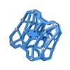 ihreesy 1Pair Bike Clipless Platform Adapter,Aluminum Alloy Bicycle Platform Pedals Self-Locking Bike Pedal Platform Adapters for Mountain Road Bike,Blue view 1