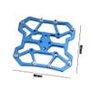 ihreesy 1Pair Bike Clipless Platform Adapter,Aluminum Alloy Bicycle Platform Pedals Self-Locking Bike Pedal Platform Adapters for Mountain Road Bike,Blue view 3