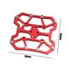 ihreesy 1Pair Bike Clipless Platform Adapter,Aluminum Alloy Bicycle Platform Pedals Self-Locking Bike Pedal Platform Adapters for Mountain Road Bike,Red view 3