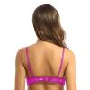Alvivi Womens Sheer Floral Lace Underwired Bras Adjustable Strap Unlined Brassiere Underwear Rose 5X-Large view 2