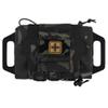 SABADO Rapid/Quick Deploy First Aid Kit Pack Tactical IFAK Pouch Two-Piece System Med Roll Carrier Hypalon Handle Outdoor Sport Hunting Bag (Black MC) view 1