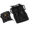 SABADO Rapid/Quick Deploy First Aid Kit Pack Tactical IFAK Pouch Two-Piece System Med Roll Carrier Hypalon Handle Outdoor Sport Hunting Bag (Black MC) view 2