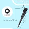 Sotiff 600 Pieces 2ba Thread Plastic Dart Tips Points and 600 Pieces Soft Rubber O Ring with a Storage Box for Dart Shaft Part Replacement(Classic,Black) view 2