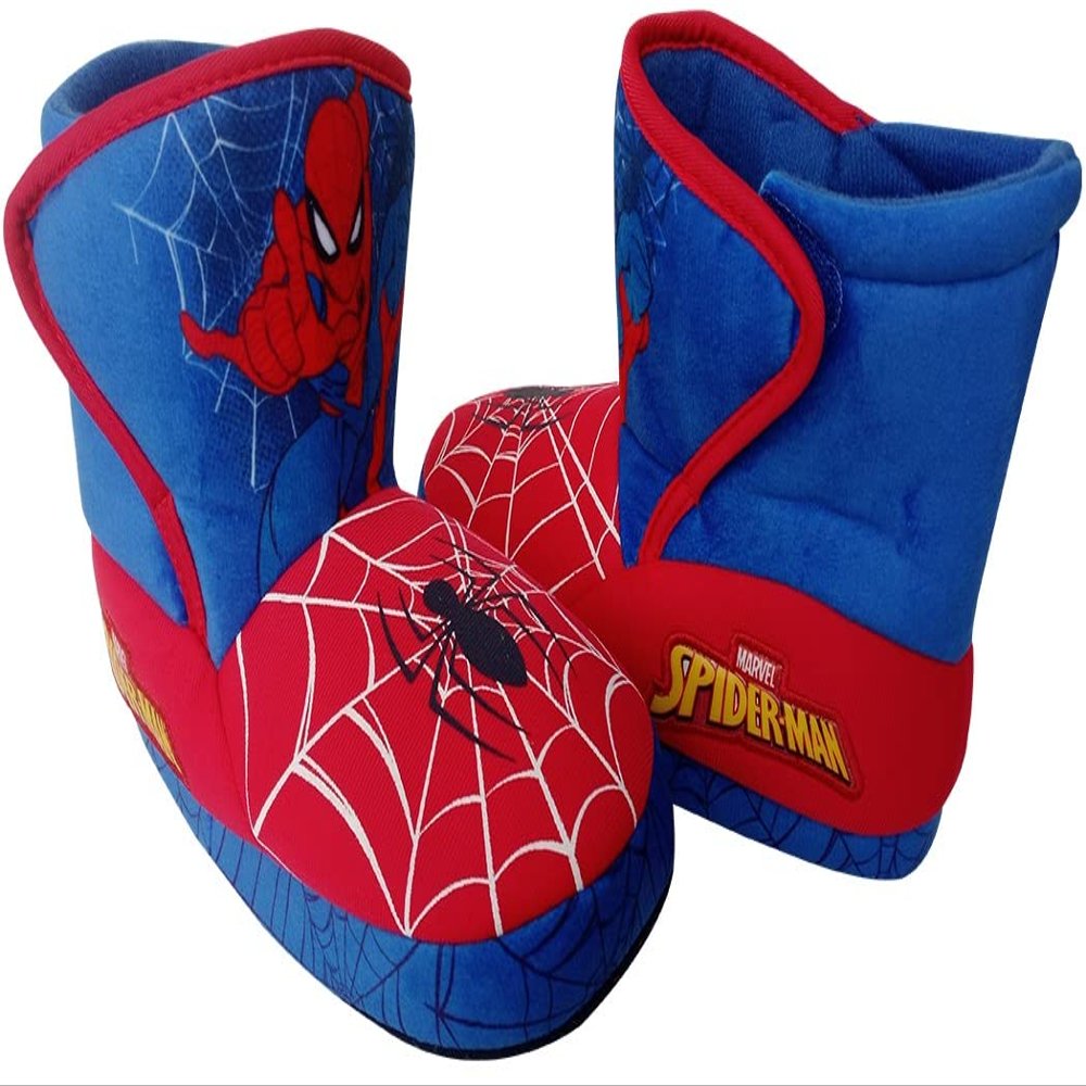 Marvel Boy's Spider-Man Slipper Booties (Red/Blue, Numeric 7)