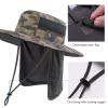 BASSDASH UPF 50+ Sun Fishing Hat Water Resistant with Detachable Neck Flap view 4