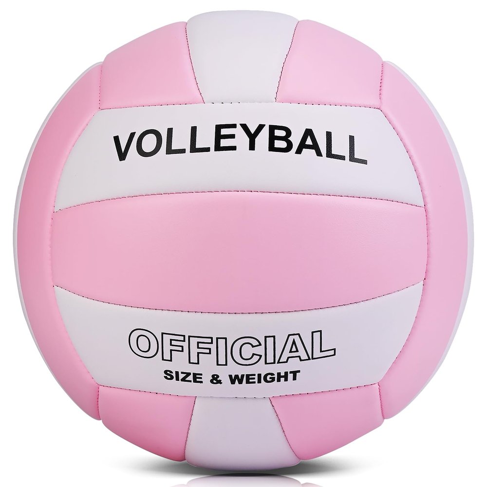 EVZOM Super Soft Volleyball Beach Volleyball Official Size 5 for Outdoor/Indoor/Pool/Gym/Training Premium Volleyballs Equipment Durability Stability Sports Ball