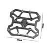 ihreesy 1Pair Bike Clipless Platform Adapter,Aluminum Alloy Bicycle Platform Pedals Self-Locking Bike Pedal Platform Adapters for Mountain Road Bike,Black view 3