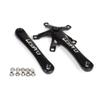 catazer Ultra-Light Bicycle Square Crank, 170mm Aluminum 130mm BCD for Single Speed Folding Bike BMX (Black) view 1