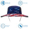 BASSDASH UPF 50+ Sun Fishing Hat Water Resistant with Detachable Neck Flap view 2