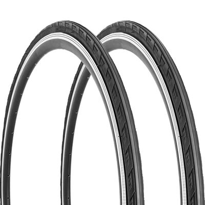 2 Pack Tires 700x25C 30TPI Road Bike Bicycle Tires for City Commuter