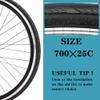 2 Pack Tires 700x25C 30TPI Road Bike Bicycle Tires for City Commuter view 2