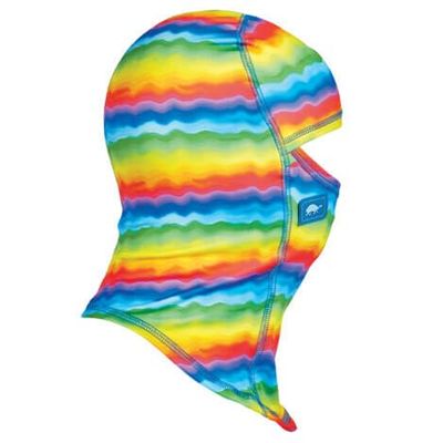 Turtle Fur Kids Comfort Shell UV MaxClava Lightweight Balaclava Ages 3-6, Rainbow, One Size