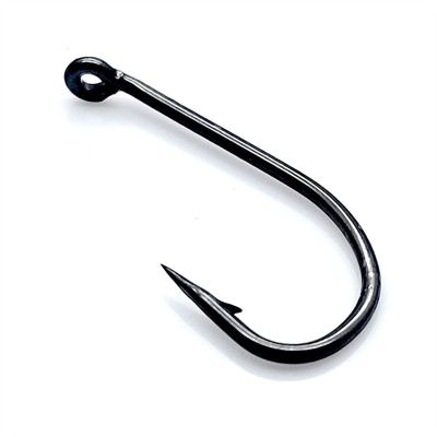 Portable Circle Fish Hooks Set 50pcs Fly Fishing Dry Fly Hook Standard Wire Nymph Fish Hook Black Finish Trout Fly Tying Material Carp Sharp Accessories Fishing Hook Set ( Color : 8 , Size : 50pcs )