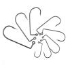 Portable Circle Fish Hooks Set 50 Pcs/bag 90 Degree Jig Fly Tying Strong Wire Saltwater Freshwater Fish Hook Jig Fishing Size 6 4 2 1 1/0-4/0# Fishing Hook Set ( Color : Size 2 , Size : 50 Pcs ) view 1