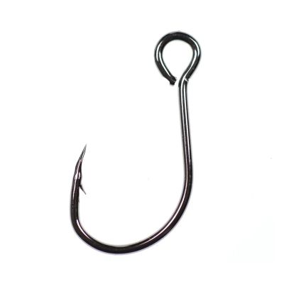 Portable Circle Fish Hooks Set 20pcs Fishing Lure Spare Hook Single Fish Lure Hooks Inline Hook Big Eye Size2/0 1/0 1 2 4 6 8 Sharp High Carbon Steel Fishing Hook Set ( Color : 6 , Size : 20pcs )