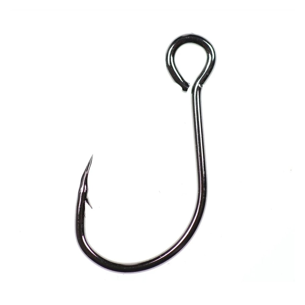 Portable Circle Fish Hooks Set 20pcs Fishing Lure Spare Hook Single Fish Lure Hooks Inline Hook Big Eye Size2/0 1/0 1 2 4 6 8 Sharp High Carbon Steel Fishing Hook Set ( Color : 6 , Size : 20pcs )