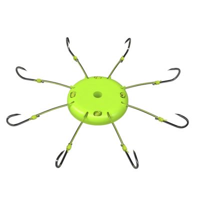 moisture Portable Circle Fish Hooks Set Flap Hook Explosion Hook Sleeve Fishhook Dish Hook Clamp Cake Eight-Claw Hook Anti-Hanging Bottom Field Fishing Anti-Plate Hook Fishing Hook Set
