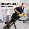 SUCXDZQ Roman Chair Back Extender - Angle & Height Dual Adjustable Hyperextension Bench for Home Gym - Adjustable Back Exercise Machine Fitness Equipment (Black) view 4