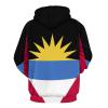 Fattyeery Mens All-Print Pullover Sweatshirts Antigua And Barbuda Flag Hoodie Sweatshirts for Adult Casual Fashion Unisex Sweatshirt 2XL view 3