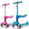 Kicknroll Toddler Scooter for Kids Ages 2-10 Years Old Boys & Girls - Bundle Pink & Blue view 1