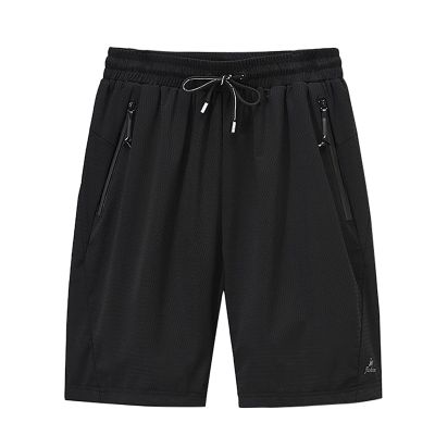 Active Wear Shorts Mens, Gi Jiu Jitsu Women Sport Shorts Men Red Basketball Shorts Men's Summer Casual Thin Fast-Drying Beach Trousers Casual Sports Short Pants Workout Clothes (L, Black)