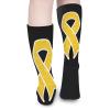 Childhood Cancer Awareness Ribbon Knee High Stockings Casual Sports Socks Tube Socks Color Matching Stockings for Men Women view 4
