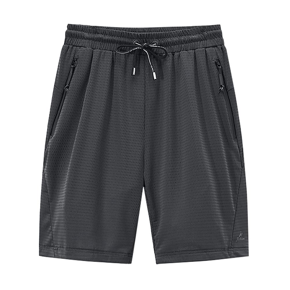 Active Wear Shorts Mens, Workout Clothes for Mens Fleece Shorts Men Basketball Shorts Men's Summer Casual Thin Fast-Drying Beach Trousers Casual Sports Short (L, Gray)